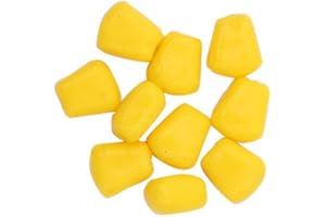 Delleu Lot de 50 appâts flottants pour pêche à la carpe - Maïs artificiels - Leurre de simulation bionique