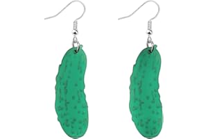 CENWA Pickle Funny Earrings for Girls Pickle Lover Gift Pickle Drop Earrings