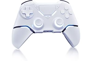 ‎SEHAWEI Wireless Controller für PS-4,Kabelloser Game Controller Joystick für PS-4/Pro/Slim Konsole mit Dual Vibration/6-Achsen Gyro Sensor/Audio-Funktion (Weiß)