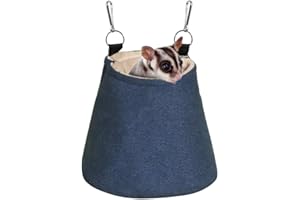 MiOYOOW Inverno Sacco a Pelo per Piccoli Animali, Letto per Petauro dello Zucchero in Gabbia, Nido Amaca Caldo per Petauri dello Zucchero per Scoiattoli Furetti Criceti