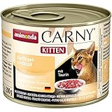Animonda Katzenfutter Carny Kitten Geflügel-Cocktail, 6er Pack (6 x 200 g)