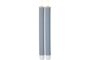 STAR TRADING Bougie bâton LED Flame Stripe, lot de 2 en cire