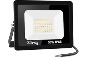 JEFEDANA led strahler außen 30W Superhell Außenstrahler,IP66 Wasserdicht LED Fluter 3000LM Flutlicht led aussenstrahler 6000K Kaltweiß LED Außenstrahler für Garten, Innenhöfe, Garage, Hotel, Sportplatz