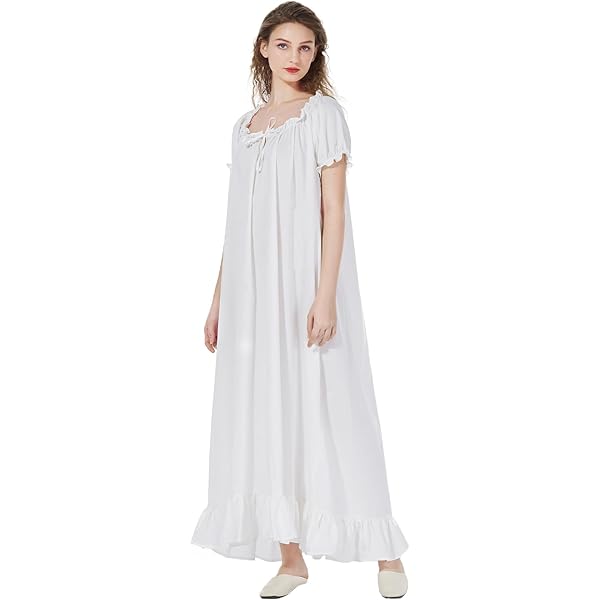 Dames nachthemden Victoriaans nachthemd met lange mouwen Katoen Palace Style Princess Plus size Home Service kanten geborduurde pyjama, roze-XL