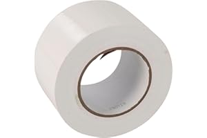 GTSE - Robusto nastro americano - Nastro adesivo telato bianco - 75 mm x 50 m - Impermeabile - Per riparare, fissare, legare, rinforzare e sigillare - 1 rotolo