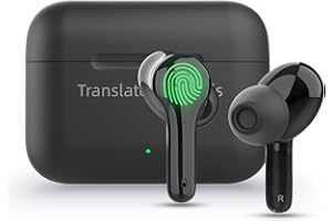 Anfier Translator Device Translator Earbuds Black M6 Language Translation High Accuracy Fast Response (Without Offline Package)