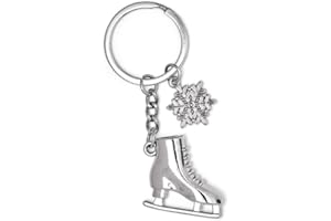 DonJordi Porte-clés Patins à glace, argenté, taille unique