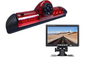 KALAKASS Caméra de recul + 7 Pouces TFT LCD écran Voiture Moniteur de Frein pour Ducato X250/Peugeot Boxter/Citroen Jumper