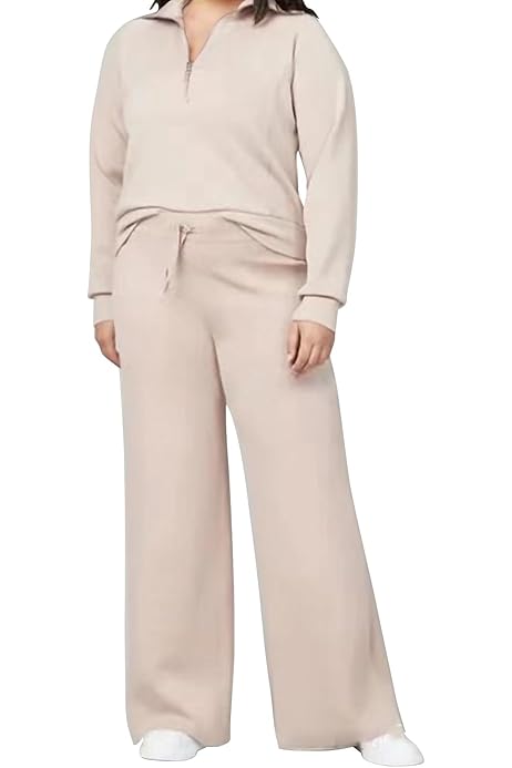 Tuta Donna Sportiva Con Scollo A V - Set Comodo Per Casa E Tempo Libero Autunno/Inverno - Foto 6