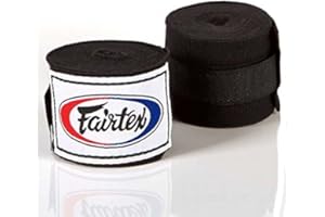 Fairtex Bandagen, halb-elastisch, 4.5 m, schwarz