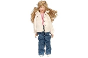 MELODY JANE DOLLS HOUSES Melody Jane Personas en Miniatura para Casa de Muñecas 1:12 Escala Mujer Moderna de Porcelana