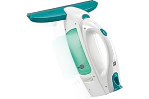 Leifheit Fenstersauger Set Dry and Clean mit 28 cm Saugdüse für 360° streifenfreie Reinigung, Fensterreiniger verwendbar bis zu 38 min, Fensterputzer mit Stand-by-Automatik und Click-System