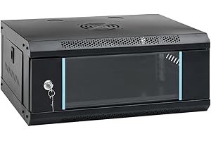 vidaXL Armario Rack de Servidores de Pared 4U 19" IP20 53x40x21 cm, Almacenamiento de Red