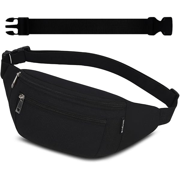 Sac Banane Unisexe Étanche - Pour Course à Pied, Randonnée, Voyage - Avec Poche Téléphone Et Sangle Réglable