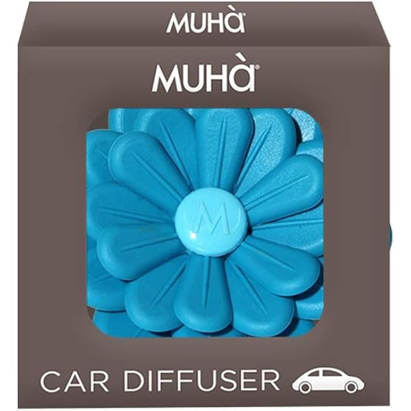 MUHA' Profumatore Auto Ricaricabile - Fragranza Acqua E Sale, Made In Italy