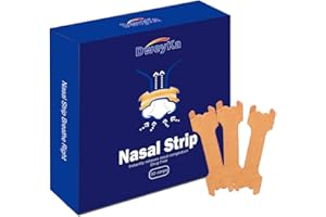 DWEYKA Cerotti Nasali Antirussamento Grandi, Russamento Soluzione Cerotti Nasali per Facilitare la Respirazione Supportano L'apnea del Sonno e la Congestione Nasale Riducono i Rumori,30 Pcs