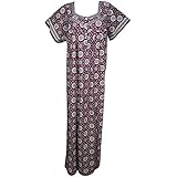 Indiatrendzs Women Nighty Cotton Printed Nightwear ( Chest 54 )