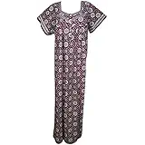 Indiatrendzs Women Nighty Cotton Printed Nightwear ( Chest 54 )