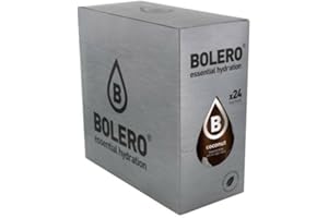 BOLERO_ECLAT Bolero Drinks 24 bustine da 9 grammi gusto Cocco Preparato istantaneo per Bevande con Stevia e Vitamina C