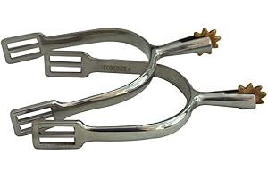 Coronet Women's English Spurs with Brass Rowel