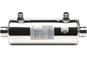 DAPRA WÄRMETAUSCHER Pool Schwimmbad DAPRA Wasserwärmetauscher HWT 35 V4A elektropoliert 42 kW