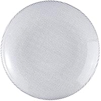 Excelsa Diamond Plato Fruta, cristal, plata, 20 x 20 x 2.5 cm