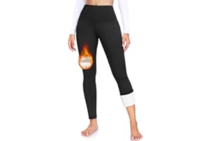 ACTINPUT Thermal Leggings for Women High Waist Fleece Lined Leggings Winter Thick Warm Leggings Ladies Hiking Sports Workout Yoga Pants