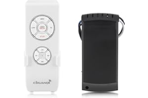 ONEVER Wireless Ventilatore Lampada Telecomando Kit Universale Soffitto Luce Controllo 3 Velocità e 4 Timer,Ventilatori Ricevitore Lampada Ventilatore a Soffitto Telecomando Kit Per Casa, Ufficio, Hotel