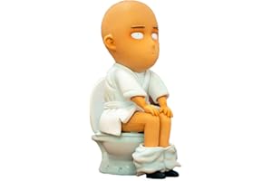 TONGYUNDACHENG One Punch Man Figura Saitama Toilette Figura 15cm Anime Saitama Sensei Divertente Figura Azione Figura PVC Statua Modello Collezione Decorazione
