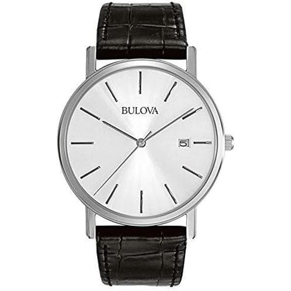 Bulova Classic Aerojet 98B254: Orologio Uomo In Pelle Nera Con Dettagli Oro Rosa E Datario