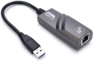 Yizhet Adaptateur USB Ethernet, Adaptateur Ethernet USB 3.0 vers RJ45, Réseau Adaptateur LAN 1000 Mbps Compatible avec Windows 10/8.1/8/7/Vista/XP, Mac OS 10.6 et Supérieur, Linux