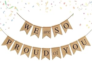 JeVenis We are So Proud of You Banner Graduation Banner Congratulations Banner Graduation Party Decorations Graduation Commencement Decoration