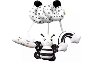 KAKIBLIN Decorazioni per culla, giocattolo per culla, giocattolo da appendere, giocattoli di peluche per culla, letto, passeggino, giocattoli di peluche a spirale, giocattolo da viaggio per seggiolino