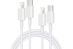 NEBITE USB C to Lightning Cable 1M+1.8M [Apple MFi Certified] Fast USB C iPhone Charger Cable 2Pack 3FT+6FT Lightning to Type C Cable for iPhone 14 Pro Max 13 12 11 X XS XR Plus