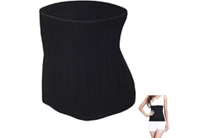 RAKIUTY Hiver Anti-Froid Chaude Reins Ceinture Lombaire Chauffante, Hiver Ceinture Lombaire Thermique, Anti-Froid Bande, Abdominale Maintien Élastique, pour Femmes et Hommes (Noir)