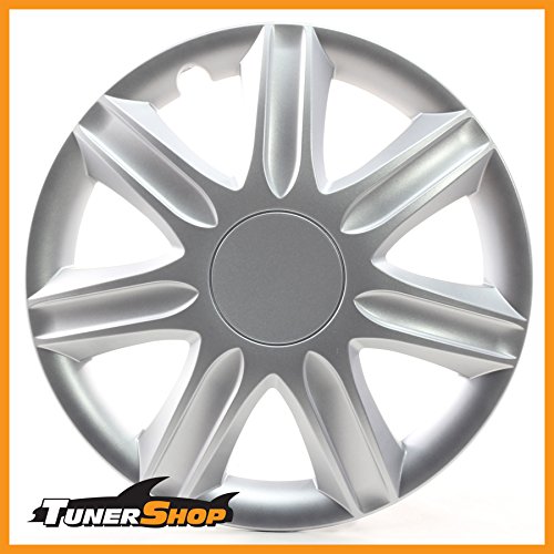 Set 4 Borchie 15 Pollici Storm Silver Tunershop Universali Argento