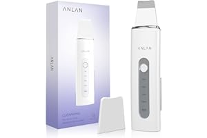 ‎ANLAN ANLAN 2.0 Skin Scrubber Ultraschall, Ultraschallpeelinggerät für Gesicht, 4 modi Gesichtsreinigungsge, EMS Gesichtspflege, Akne-Entferner