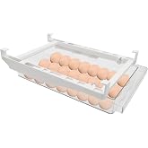 Expandable Egg Drawer for Refrigerator, 18 Egg Space, Organizer Suitable for Most Refrigerators