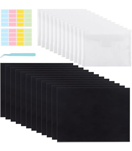 Stempel en Die Opbergtas Bulk en Rubber Magnetische Vellen Clear Opbergzakken Stempel Stencil Envelop Case Magnetische Vellen Dies Opslag voor Kaarten Maken (150 stuks