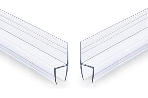 2-pack 2 meter H typ glasdörr tätningsremsa silikon badkar dusch väderremsa dragplugg kontor balkong dörr och fönster tätning