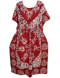 Indiatrendzs Women's Cotton Kaftan Nighty (Chest : 56)
