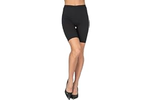 looksy Pantalones Cortos de Ciclismo para Mujer, de algodón, hasta la Rodilla, Pantalones de Motorista, Pantalones de Yoga