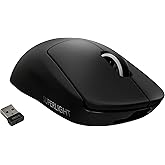 Logitech G PRO X SUPERLIGHT Wireless Gaming Mouse, 25K Hero Gaming Sensor, 25600 DPI, Ultra-Light with 63g, 5 Programmable Bu
