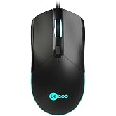 Lecoo MS120 USB Kablolu 2400DPI 4 Tuşlu RGB LED Aydınlatmalı Optik Gaming Optik Mouse Siyah