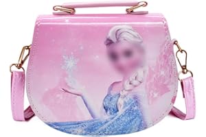 Babioms Kinderhandtasche, Eiskönigin Kinder Umhängetasche, für Mädchen zum Ausgehen oder Reisen, Cartoon Schulter-Tasche（18 * 15 * 7cm）