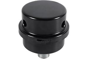 Regun Sprężarka powietrza, filtr tłumika, 3/8", 16 mm, metalowy, kompresor powietrza, filtr powietrza, filtr ssący, tłumik do sprężarki powietrza, części zamienne