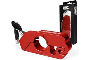 HONEYHOUSE Verrou de Frein pour Moto, Rose Alliage daluminium Verrouillage de Guidon pour Moto Serrure Antivol Verrouillage de Sécurité