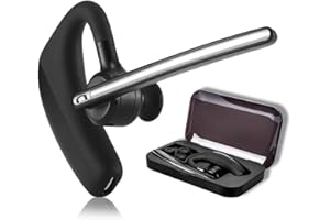 Bluetooth Headset happyset 4.1 für Handy mit Mikrofon zum Telefonieren 2 Handys Geräte Business Auto Büro Etui iPhone 12 11 8 XS 7 Plus Samsung Galaxy S21 S20 FE S10 S8 S9 Huawei P20 P30 happyset