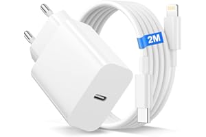 BIMKER Cargador iPhone Carga Rapida para iPhone 14/14 Pro/14 Pro Max/14 Plus/13/12/11/SE/XR/XS/8/SE, 20W Cargador USB C con Cable iPhone 2M, Tipo C Adaptador Cargador Rapido Phone Enchufe