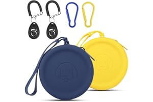 FIDWALL Bolsa de Silicona para golosinas para Perros,2 Bolsas para Caminar para Mascotas para Perros y Gatos,tamaño de Bolsillo,fácil de Limpiar,diseño de Cremallera(Amarillo Azul Oscuro)